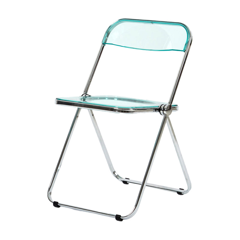 Industrial Style Plastic Dining Armless Chair Open Back Single Dining Side Chair Green Clearhalo ' kitchen&dining_furn' 'Dining Chairs' 'Dining Tables & Seating' 'dining_chair' 'furn' 'furn_dining_chair' 'Furniture' 'furniture_dining_chair' 'Kitchen & Dining Furniture' 'kitchen' 4103948