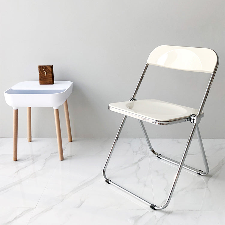 Industrial Style Plastic Dining Armless Chair Open Back Single Dining Side Chair Clearhalo ' kitchen&dining_furn' 'Dining Chairs' 'Dining Tables & Seating' 'dining_chair' 'furn' 'furn_dining_chair' 'Furniture' 'furniture_dining_chair' 'Kitchen & Dining Furniture' 'kitchen' 4103951