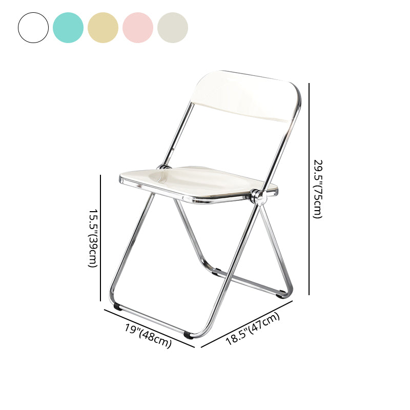 Industrial Style Plastic Dining Armless Chair Open Back Single Dining Side Chair Clearhalo ' kitchen&dining_furn' 'Dining Chairs' 'Dining Tables & Seating' 'dining_chair' 'furn' 'furn_dining_chair' 'Furniture' 'furniture_dining_chair' 'Kitchen & Dining Furniture' 'kitchen' 4103953