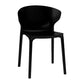 Nordic Glam Style Kitchen Dining Chairs Dining Stackable Armless Side Chairs Black 1 Piece Clearhalo ' kitchen&dining_furn' 'Dining Chairs' 'Dining Tables & Seating' 'dining_chair' 'furn' 'furn_dining_chair' 'Furniture' 'furniture_dining_chair' 'Kitchen & Dining Furniture' 'kitchen' 4104007