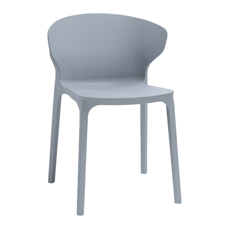 Nordic Glam Style Kitchen Dining Chairs Dining Stackable Armless Side Chairs Grey 1 Piece Clearhalo ' kitchen&dining_furn' 'Dining Chairs' 'Dining Tables & Seating' 'dining_chair' 'furn' 'furn_dining_chair' 'Furniture' 'furniture_dining_chair' 'Kitchen & Dining Furniture' 'kitchen' 4104012