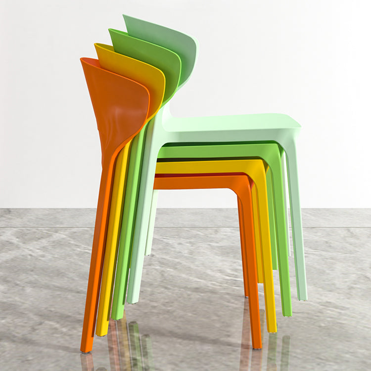 Nordic Glam Style Kitchen Dining Chairs Dining Stackable Armless Side Chairs Clearhalo ' kitchen&dining_furn' 'Dining Chairs' 'Dining Tables & Seating' 'dining_chair' 'furn' 'furn_dining_chair' 'Furniture' 'furniture_dining_chair' 'Kitchen & Dining Furniture' 'kitchen' 4104013