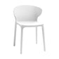 Nordic Glam Style Kitchen Dining Chairs Dining Stackable Armless Side Chairs White 1 Piece Clearhalo ' kitchen&dining_furn' 'Dining Chairs' 'Dining Tables & Seating' 'dining_chair' 'furn' 'furn_dining_chair' 'Furniture' 'furniture_dining_chair' 'Kitchen & Dining Furniture' 'kitchen' 4104025
