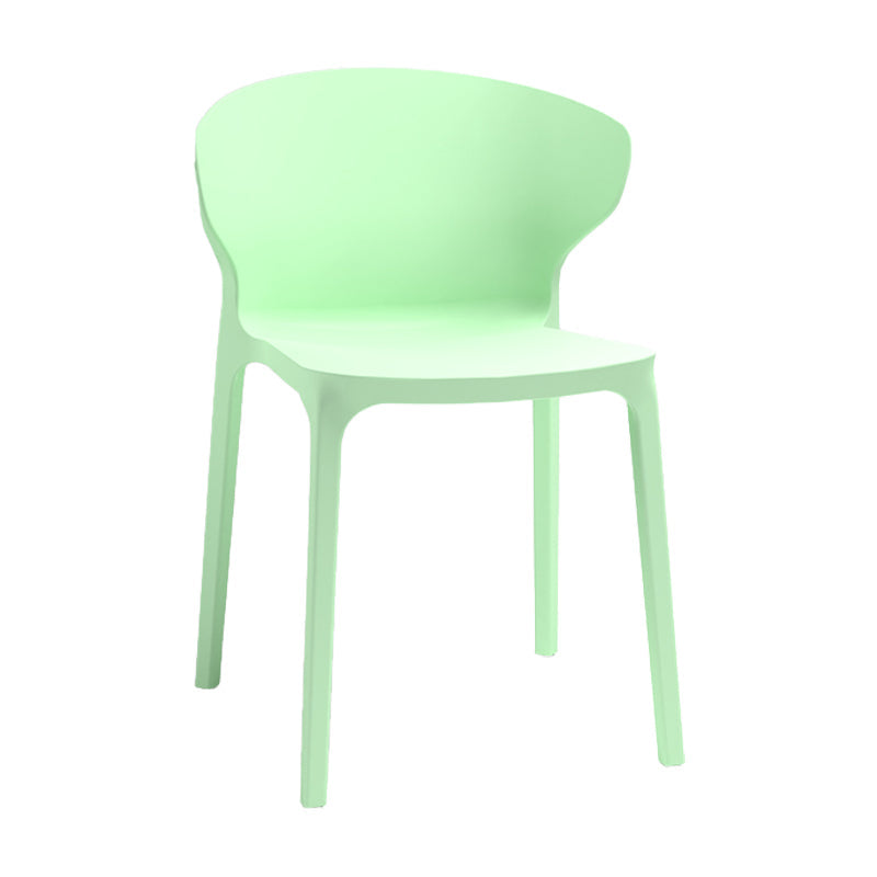 Nordic Glam Style Kitchen Dining Chairs Dining Stackable Armless Side Chairs Green 1 Piece Clearhalo ' kitchen&dining_furn' 'Dining Chairs' 'Dining Tables & Seating' 'dining_chair' 'furn' 'furn_dining_chair' 'Furniture' 'furniture_dining_chair' 'Kitchen & Dining Furniture' 'kitchen' 4104033