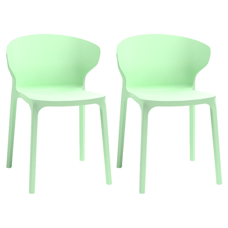 Nordic Glam Style Kitchen Dining Chairs Dining Stackable Armless Side Chairs Green 2 Piece Set Clearhalo ' kitchen&dining_furn' 'Dining Chairs' 'Dining Tables & Seating' 'dining_chair' 'furn' 'furn_dining_chair' 'Furniture' 'furniture_dining_chair' 'Kitchen & Dining Furniture' 'kitchen' 4104034