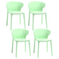 Nordic Glam Style Kitchen Dining Chairs Dining Stackable Armless Side Chairs Green 4 Piece Set Clearhalo ' kitchen&dining_furn' 'Dining Chairs' 'Dining Tables & Seating' 'dining_chair' 'furn' 'furn_dining_chair' 'Furniture' 'furniture_dining_chair' 'Kitchen & Dining Furniture' 'kitchen' 4104035