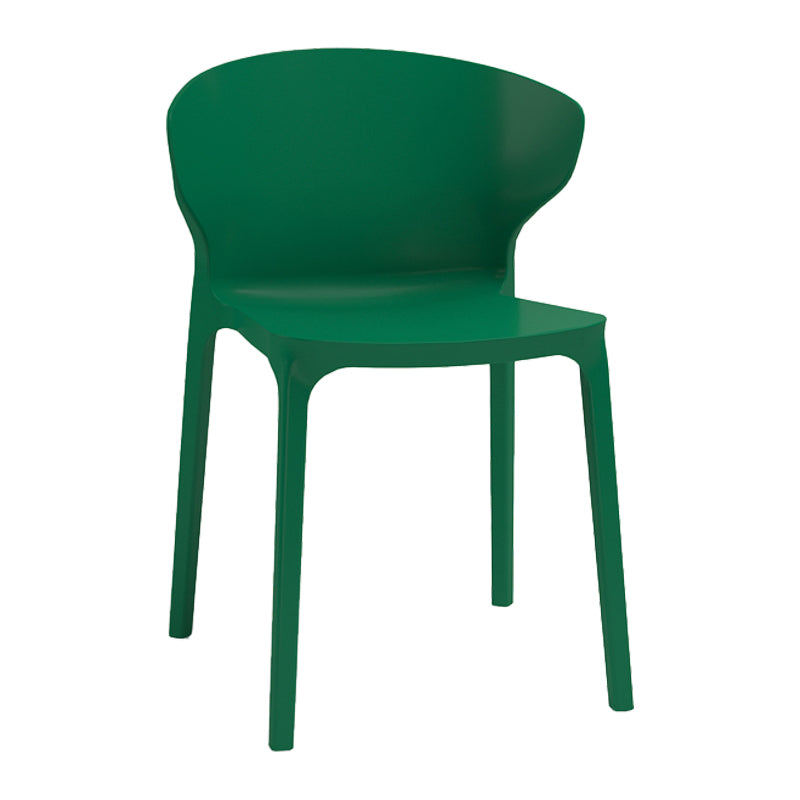 Nordic Glam Style Kitchen Dining Chairs Dining Stackable Armless Side Chairs Dark Green 1 Piece Clearhalo ' kitchen&dining_furn' 'Dining Chairs' 'Dining Tables & Seating' 'dining_chair' 'furn' 'furn_dining_chair' 'Furniture' 'furniture_dining_chair' 'Kitchen & Dining Furniture' 'kitchen' 4104045