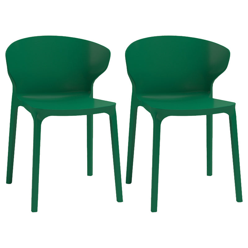 Nordic Glam Style Kitchen Dining Chairs Dining Stackable Armless Side Chairs Dark Green 2 Piece Set Clearhalo ' kitchen&dining_furn' 'Dining Chairs' 'Dining Tables & Seating' 'dining_chair' 'furn' 'furn_dining_chair' 'Furniture' 'furniture_dining_chair' 'Kitchen & Dining Furniture' 'kitchen' 4104046