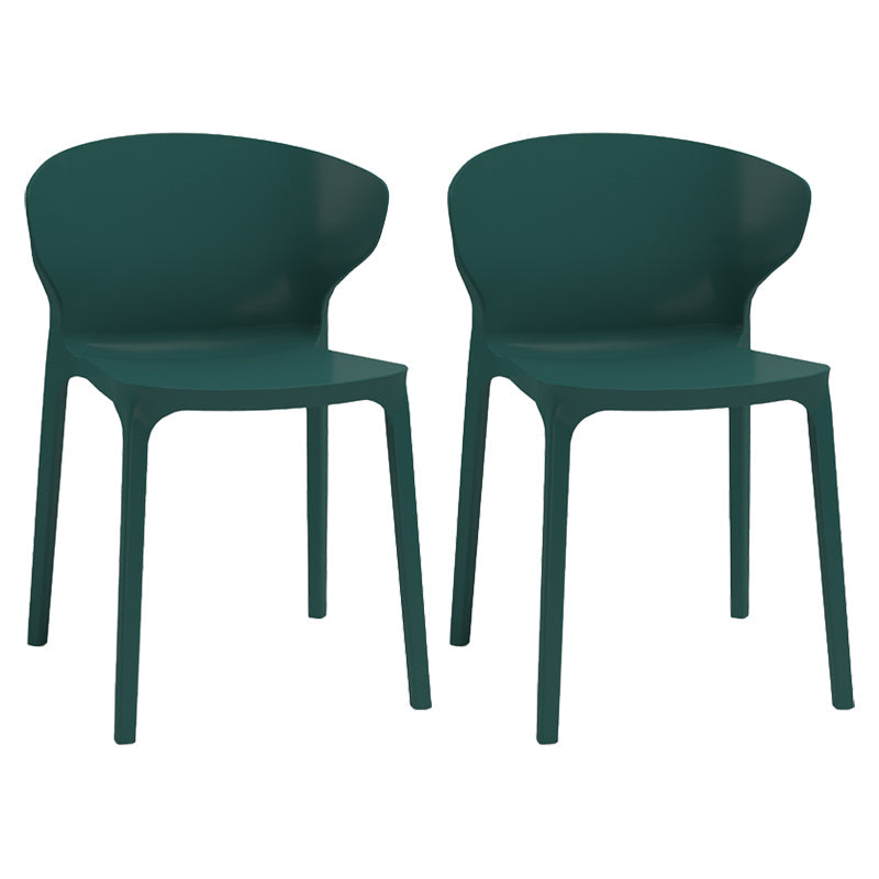 Nordic Glam Style Kitchen Dining Chairs Dining Stackable Armless Side Chairs Blackish Green 2 Piece Set Clearhalo ' kitchen&dining_furn' 'Dining Chairs' 'Dining Tables & Seating' 'dining_chair' 'furn' 'furn_dining_chair' 'Furniture' 'furniture_dining_chair' 'Kitchen & Dining Furniture' 'kitchen' 4104052
