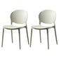 Nordic Style Plastic Dining Chairs Dining Armless Side Chair for Kitchen (Set of 2) Light Green Clearhalo ' kitchen&dining_furn' 'Dining Chairs' 'Dining Tables & Seating' 'dining_chair' 'furn' 'furn_dining_chair' 'Furniture' 'furniture_dining_chair' 'Kitchen & Dining Furniture' 'kitchen' 4104072