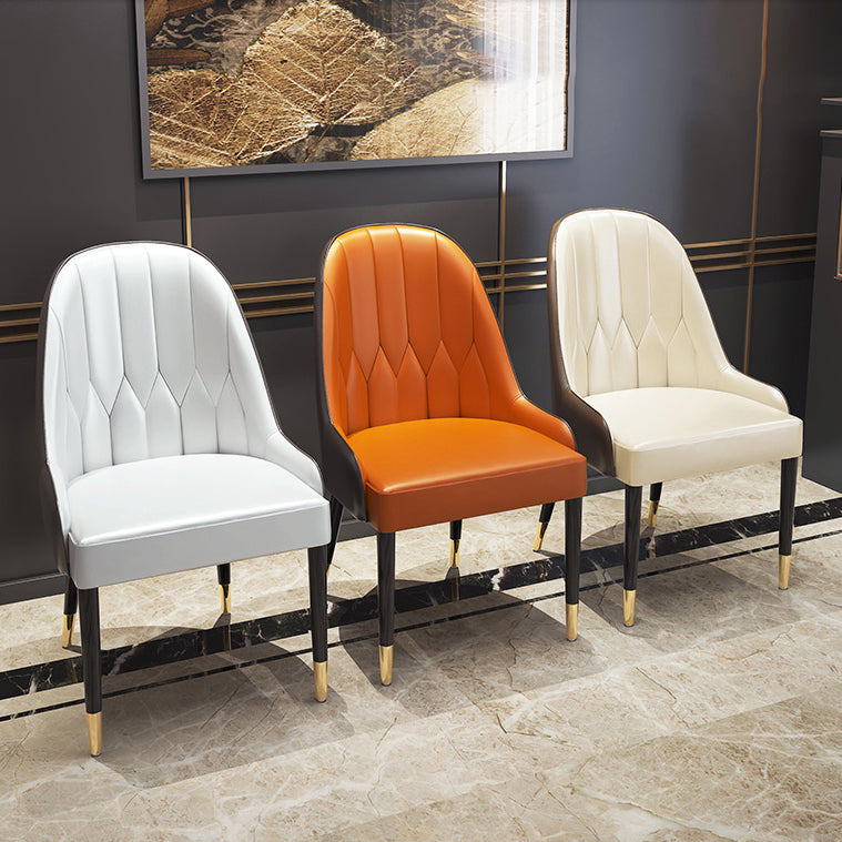 Scandinavian Style Wood Dining Chair Dining Room Armless Parsons Chair (Set of 2) Clearhalo ' kitchen&dining_furn' 'Dining Chairs' 'Dining Tables & Seating' 'dining_chair' 'furn' 'furn_dining_chair' 'Furniture' 'furniture_dining_chair' 'Kitchen & Dining Furniture' 'kitchen' 4104097