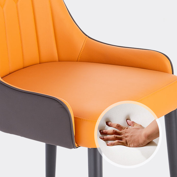 Scandinavian Style Wood Dining Chair Dining Room Armless Parsons Chair (Set of 2) Clearhalo ' kitchen&dining_furn' 'Dining Chairs' 'Dining Tables & Seating' 'dining_chair' 'furn' 'furn_dining_chair' 'Furniture' 'furniture_dining_chair' 'Kitchen & Dining Furniture' 'kitchen' 4104108