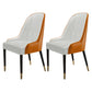 Scandinavian Style Wood Dining Chair Dining Room Armless Parsons Chair (Set of 2) White-Saffron Clearhalo ' kitchen&dining_furn' 'Dining Chairs' 'Dining Tables & Seating' 'dining_chair' 'furn' 'furn_dining_chair' 'Furniture' 'furniture_dining_chair' 'Kitchen & Dining Furniture' 'kitchen' 4104109