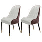 Scandinavian Style Wood Dining Chair Dining Room Armless Parsons Chair (Set of 2) Beige-Coffee Clearhalo ' kitchen&dining_furn' 'Dining Chairs' 'Dining Tables & Seating' 'dining_chair' 'furn' 'furn_dining_chair' 'Furniture' 'furniture_dining_chair' 'Kitchen & Dining Furniture' 'kitchen' 4104122