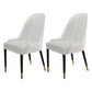 Scandinavian Style Wood Dining Chair Dining Room Armless Parsons Chair (Set of 2) Off-White Clearhalo ' kitchen&dining_furn' 'Dining Chairs' 'Dining Tables & Seating' 'dining_chair' 'furn' 'furn_dining_chair' 'Furniture' 'furniture_dining_chair' 'Kitchen & Dining Furniture' 'kitchen' 4104126
