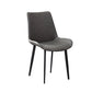 Industrial Style Metal Chair Kitchen Solid Back Dining Side Chairs (Set of 2) Clearhalo ' kitchen&dining_furn' 'Dining Chairs' 'Dining Tables & Seating' 'dining_chair' 'furn' 'furn_dining_chair' 'Furniture' 'furniture_dining_chair' 'Kitchen & Dining Furniture' 'kitchen' 4104137
