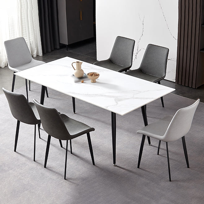 Industrial Style Metal Chair Kitchen Solid Back Dining Side Chairs (Set of 2) Clearhalo ' kitchen&dining_furn' 'Dining Chairs' 'Dining Tables & Seating' 'dining_chair' 'furn' 'furn_dining_chair' 'Furniture' 'furniture_dining_chair' 'Kitchen & Dining Furniture' 'kitchen' 4104144