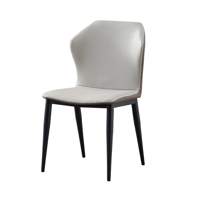 Industrial Metal Dining Chair Armless Dining Room Wingback Dining Chair (Set of 2) Clearhalo ' kitchen&dining_furn' 'Dining Chairs' 'Dining Tables & Seating' 'dining_chair' 'furn' 'furn_dining_chair' 'Furniture' 'furniture_dining_chair' 'Kitchen & Dining Furniture' 'kitchen' 4104154