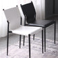 Industrial Style Leather Dining Chairs Solid Back Armless Dining Side Chairs (Set of 2) Clearhalo ' kitchen&dining_furn' 'Dining Chairs' 'Dining Tables & Seating' 'dining_chair' 'furn' 'furn_dining_chair' 'Furniture' 'furniture_dining_chair' 'Kitchen & Dining Furniture' 'kitchen' 4104209