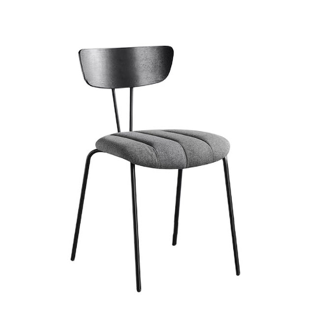 Industrial Style Open Back Dining Side Chair Upholstered Armless Dining Chair (Set of 2) Clearhalo ' kitchen&dining_furn' 'Dining Chairs' 'Dining Tables & Seating' 'dining_chair' 'furn' 'furn_dining_chair' 'Furniture' 'furniture_dining_chair' 'Kitchen & Dining Furniture' 'kitchen' 4104237