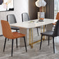 Industrial Metal Dining Room Chair PU Leather Armless Chairs for Home Use (Set of 4) Clearhalo ' kitchen&dining_furn' 'Dining Chairs' 'Dining Tables & Seating' 'dining_chair' 'Furniture' 'furniture_dining_chair' 'Kitchen & Dining Furniture' 'kitchen' 4104254