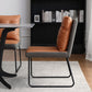 Industrial Style Leather Dining Chairs Upholstered Solid Back Armless Chairs Clearhalo ' kitchen&dining_furn' 'Dining Chairs' 'Dining Tables & Seating' 'dining_chair' 'furn' 'furn_dining_chair' 'Furniture' 'furniture_dining_chair' 'Kitchen & Dining Furniture' 'kitchen' 4104274