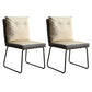 Industrial Style Leather Dining Chairs Upholstered Solid Back Armless Chairs Beige 2 Piece Set Clearhalo ' kitchen&dining_furn' 'Dining Chairs' 'Dining Tables & Seating' 'dining_chair' 'furn' 'furn_dining_chair' 'Furniture' 'furniture_dining_chair' 'Kitchen & Dining Furniture' 'kitchen' 4104285