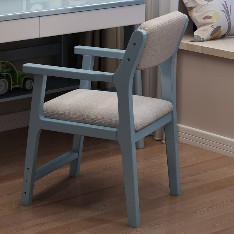 Contemporary Wood Dining Arm Chair Open Back Dining Side Chair for Home Use (Set of 4) Clearhalo ' kitchen&dining_furn' 'Dining Chairs' 'Dining Tables & Seating' 'dining_chair' 'Furniture' 'furniture_dining_chair' 'Kitchen & Dining Furniture' 'kitchen' 4104307