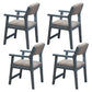 Contemporary Wood Dining Arm Chair Open Back Dining Side Chair for Home Use (Set of 4) Light Blue Clearhalo ' kitchen&dining_furn' 'Dining Chairs' 'Dining Tables & Seating' 'dining_chair' 'Furniture' 'furniture_dining_chair' 'Kitchen & Dining Furniture' 'kitchen' 4104308