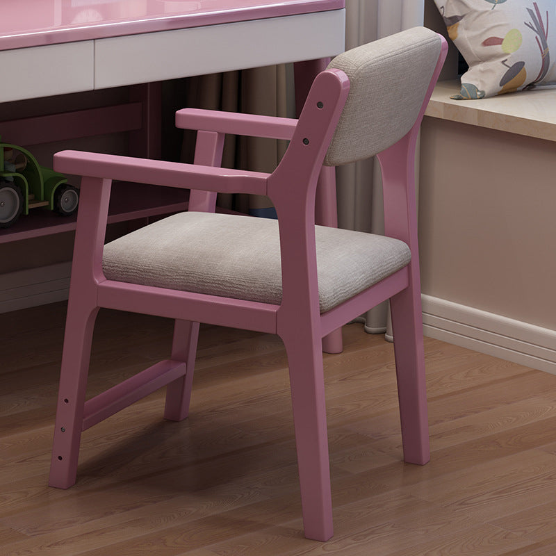 Contemporary Wood Dining Arm Chair Open Back Dining Side Chair for Home Use (Set of 4) Clearhalo ' kitchen&dining_furn' 'Dining Chairs' 'Dining Tables & Seating' 'dining_chair' 'Furniture' 'furniture_dining_chair' 'Kitchen & Dining Furniture' 'kitchen' 4104309