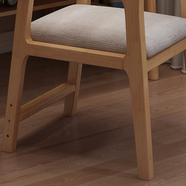 Contemporary Wood Dining Arm Chair Open Back Dining Side Chair for Home Use (Set of 4) Clearhalo ' kitchen&dining_furn' 'Dining Chairs' 'Dining Tables & Seating' 'dining_chair' 'Furniture' 'furniture_dining_chair' 'Kitchen & Dining Furniture' 'kitchen' 4104316