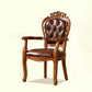 Traditional Solid Wood Dining Chair Leather Dining Arm Chair for Restaurant (Set of 2) Clearhalo ' kitchen&dining_furn' 'Dining Chairs' 'Dining Tables & Seating' 'dining_chair' 'furn' 'furn_dining_chair' 'Furniture' 'furniture_dining_chair' 'Kitchen & Dining Furniture' 'kitchen' 4104325