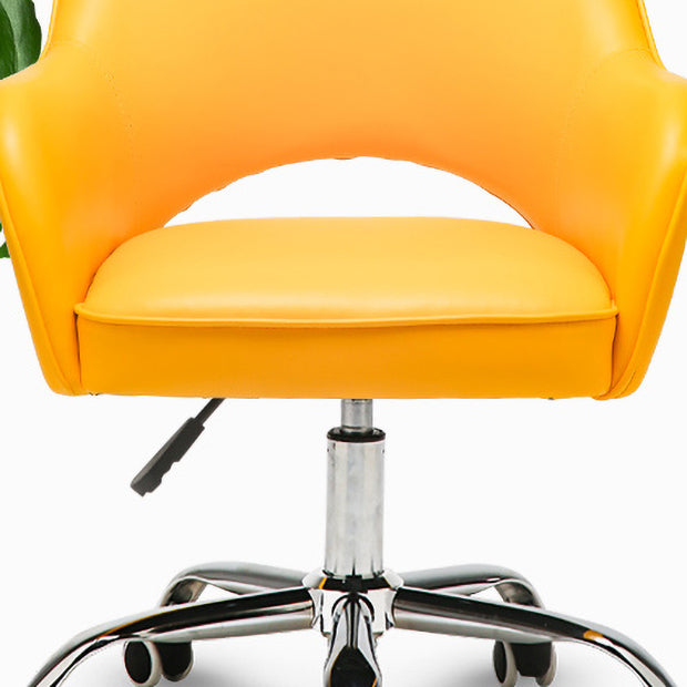 Minimalist Style Upholstered Arm Dining Chairs Open Back Dining Side Chair for Home Clearhalo ' kitchen&dining_furn' 'Dining Chairs' 'Dining Tables & Seating' 'dining_chair' 'Furniture' 'furniture_dining_chair' 'Kitchen & Dining Furniture' 'kitchen' 4104396