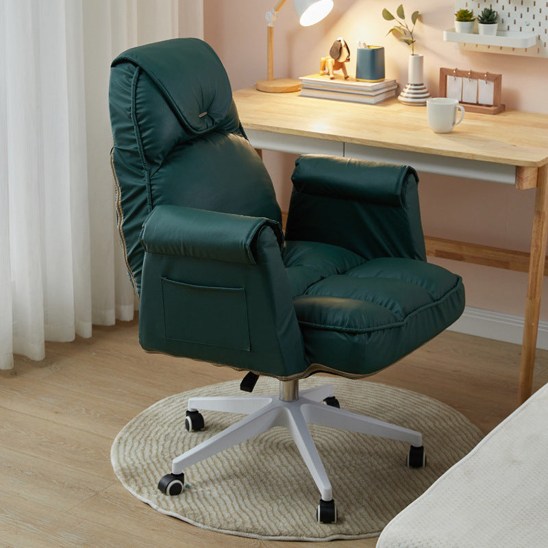 Minimalist Style Upholstered Arm Dining Chairs Solid Back Dining Chairs for Home Green 1 Piece Clearhalo ' kitchen&dining_furn' 'Dining Chairs' 'Dining Tables & Seating' 'dining_chair' 'Furniture' 'furniture_dining_chair' 'Kitchen & Dining Furniture' 'kitchen' 4104427