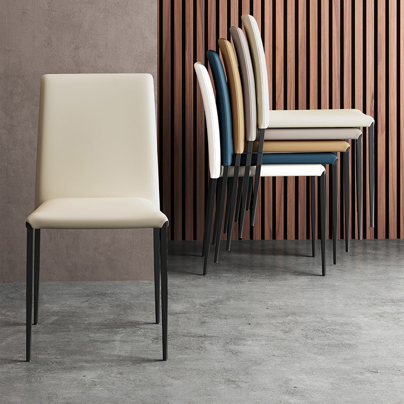 Contemporary Style Dining Chair Armless Side Chairs with Metal Legs for Kitchen Clearhalo ' kitchen&dining_furn' 'Dining Chairs' 'Dining Tables & Seating' 'dining_chair' 'furn' 'furn_dining_chair' 'Furniture' 'furniture_dining_chair' 'Kitchen & Dining Furniture' 'kitchen' 4104455