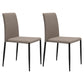 Contemporary Style Dining Chair Armless Side Chairs with Metal Legs for Kitchen Grey 2 Piece Set Clearhalo ' kitchen&dining_furn' 'Dining Chairs' 'Dining Tables & Seating' 'dining_chair' 'furn' 'furn_dining_chair' 'Furniture' 'furniture_dining_chair' 'Kitchen & Dining Furniture' 'kitchen' 4104462