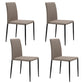 Contemporary Style Dining Chair Armless Side Chairs with Metal Legs for Kitchen Grey 4 Piece Set Clearhalo ' kitchen&dining_furn' 'Dining Chairs' 'Dining Tables & Seating' 'dining_chair' 'furn' 'furn_dining_chair' 'Furniture' 'furniture_dining_chair' 'Kitchen & Dining Furniture' 'kitchen' 4104464
