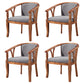 Traditional Solid Wood Dining Chair Linen Dining Arm Chair for Restaurant Dark Gray 4 Piece Set Clearhalo ' kitchen&dining_furn' 'Dining Chairs' 'Dining Tables & Seating' 'dining_chair' 'furn' 'furn_dining_chair' 'Furniture' 'furniture_dining_chair' 'Kitchen & Dining Furniture' 'kitchen' 4104511