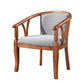 Traditional Solid Wood Dining Chair Linen Dining Arm Chair for Restaurant Light Gray 1 Piece Clearhalo ' kitchen&dining_furn' 'Dining Chairs' 'Dining Tables & Seating' 'dining_chair' 'furn' 'furn_dining_chair' 'Furniture' 'furniture_dining_chair' 'Kitchen & Dining Furniture' 'kitchen' 4104513
