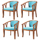 Traditional Solid Wood Dining Chair Linen Dining Arm Chair for Restaurant Sky Blue 4 Piece Set Clearhalo ' kitchen&dining_furn' 'Dining Chairs' 'Dining Tables & Seating' 'dining_chair' 'furn' 'furn_dining_chair' 'Furniture' 'furniture_dining_chair' 'Kitchen & Dining Furniture' 'kitchen' 4104524