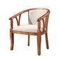 Traditional Solid Wood Dining Chair Linen Dining Arm Chair for Restaurant Off-White 1 Piece Clearhalo ' kitchen&dining_furn' 'Dining Chairs' 'Dining Tables & Seating' 'dining_chair' 'furn' 'furn_dining_chair' 'Furniture' 'furniture_dining_chair' 'Kitchen & Dining Furniture' 'kitchen' 4104535