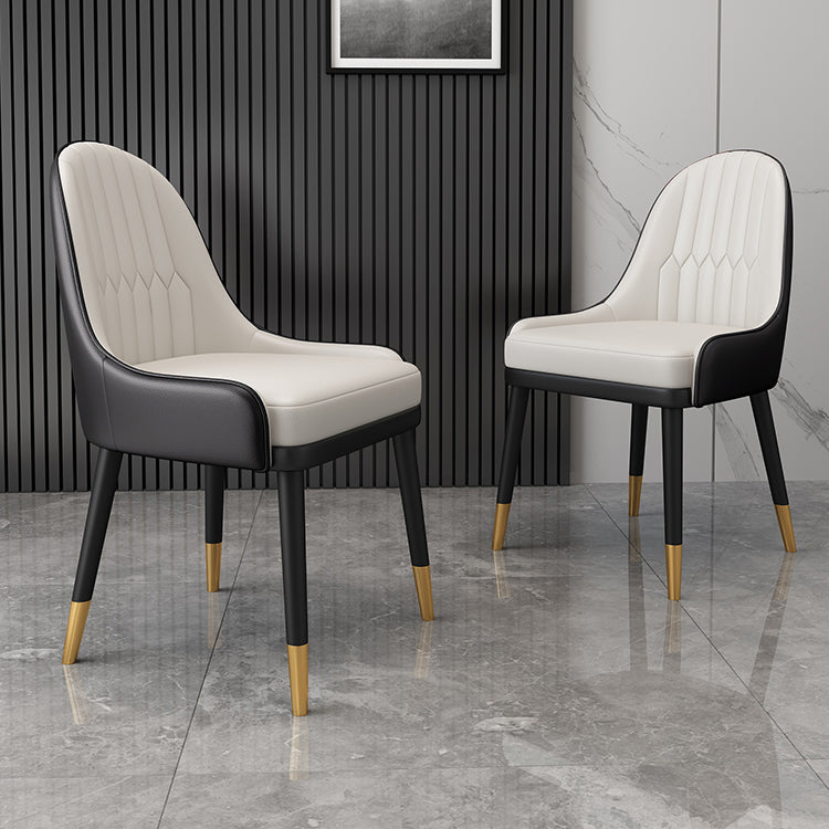 Scandinavian Style Metal Chair Dining Room Parsons Back Chairs (Set of 2) Clearhalo ' kitchen&dining_furn' 'Dining Chairs' 'Dining Tables & Seating' 'dining_chair' 'furn' 'furn_dining_chair' 'Furniture' 'furniture_dining_chair' 'Kitchen & Dining Furniture' 'kitchen' 4104542