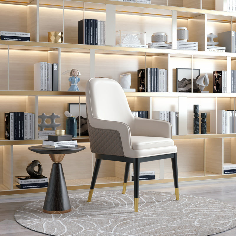 Nordic Style Kitchen Metal Dining Chair Parsons Arm Dining Side Chairs Clearhalo ' kitchen&dining_furn' 'Dining Chairs' 'Dining Tables & Seating' 'dining_chair' 'furn' 'furn_dining_chair' 'Furniture' 'furniture_dining_chair' 'Kitchen & Dining Furniture' 'kitchen' 4104582