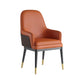 Nordic Style Kitchen Metal Dining Chair Parsons Arm Dining Side Chairs Orange 1 Piece Clearhalo ' kitchen&dining_furn' 'Dining Chairs' 'Dining Tables & Seating' 'dining_chair' 'furn' 'furn_dining_chair' 'Furniture' 'furniture_dining_chair' 'Kitchen & Dining Furniture' 'kitchen' 4104598