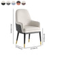 Nordic Style Kitchen Metal Dining Chair Parsons Arm Dining Side Chairs Clearhalo ' kitchen&dining_furn' 'Dining Chairs' 'Dining Tables & Seating' 'dining_chair' 'furn' 'furn_dining_chair' 'Furniture' 'furniture_dining_chair' 'Kitchen & Dining Furniture' 'kitchen' 4104606