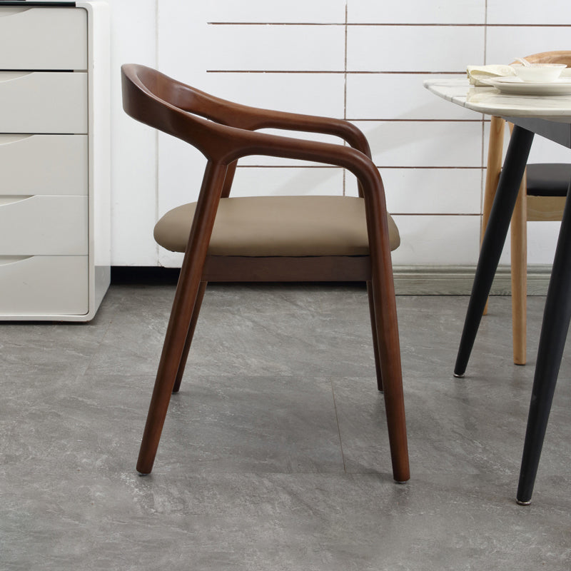 Traditional Style Solid Wood Chair Open Back Arm Kitchen Dining Chairs Clearhalo ' kitchen&dining_furn' 'Dining Chairs' 'Dining Tables & Seating' 'dining_chair' 'furn' 'furn_dining_chair' 'Furniture' 'furniture_dining_chair' 'Kitchen & Dining Furniture' 'kitchen' 4104607