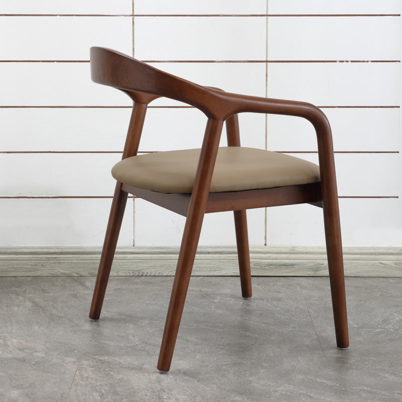 Traditional Style Solid Wood Chair Open Back Arm Kitchen Dining Chairs Clearhalo ' kitchen&dining_furn' 'Dining Chairs' 'Dining Tables & Seating' 'dining_chair' 'furn' 'furn_dining_chair' 'Furniture' 'furniture_dining_chair' 'Kitchen & Dining Furniture' 'kitchen' 4104610