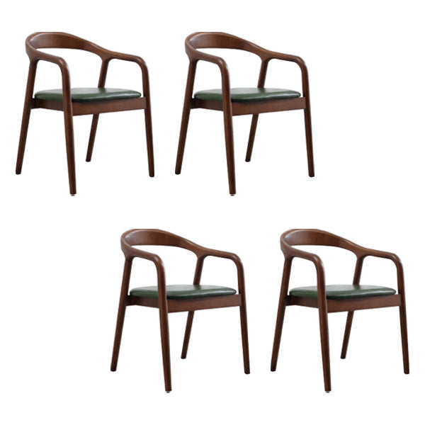 Traditional Style Solid Wood Chair Open Back Arm Kitchen Dining Chairs Green 4 Piece Set Clearhalo ' kitchen&dining_furn' 'Dining Chairs' 'Dining Tables & Seating' 'dining_chair' 'furn' 'furn_dining_chair' 'Furniture' 'furniture_dining_chair' 'Kitchen & Dining Furniture' 'kitchen' 4104617