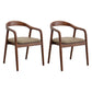 Traditional Style Solid Wood Chair Open Back Arm Kitchen Dining Chairs Khaki 2 Piece Set Clearhalo ' kitchen&dining_furn' 'Dining Chairs' 'Dining Tables & Seating' 'dining_chair' 'furn' 'furn_dining_chair' 'Furniture' 'furniture_dining_chair' 'Kitchen & Dining Furniture' 'kitchen' 4104621