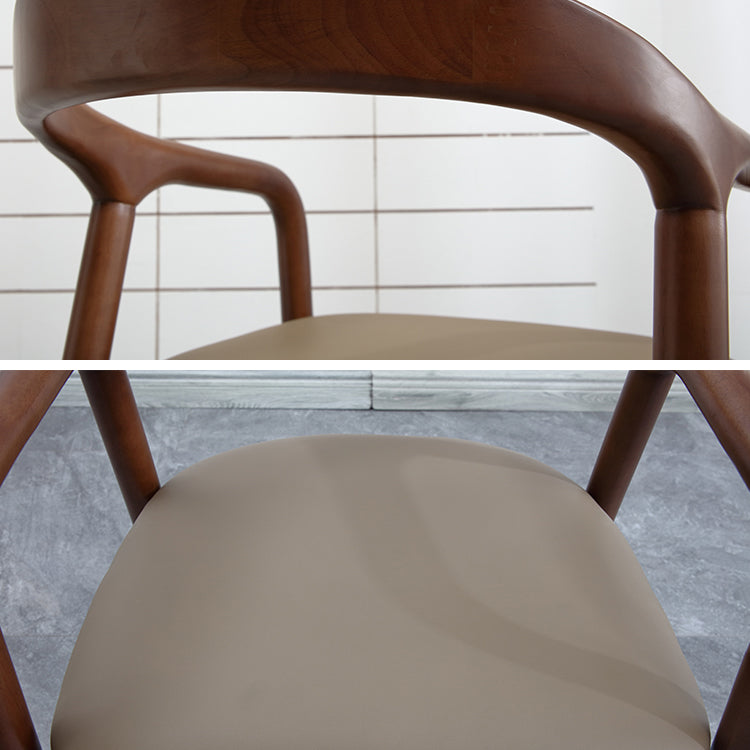 Traditional Style Solid Wood Chair Open Back Arm Kitchen Dining Chairs Clearhalo ' kitchen&dining_furn' 'Dining Chairs' 'Dining Tables & Seating' 'dining_chair' 'furn' 'furn_dining_chair' 'Furniture' 'furniture_dining_chair' 'Kitchen & Dining Furniture' 'kitchen' 4104622